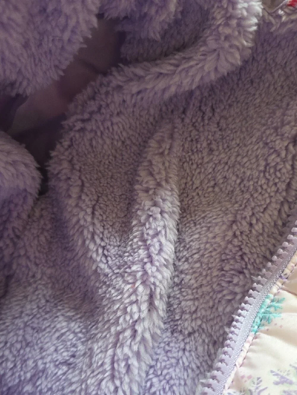 Cozy Hooded Snowflake Footie One-Piece - Pink, Aqua, Lavender